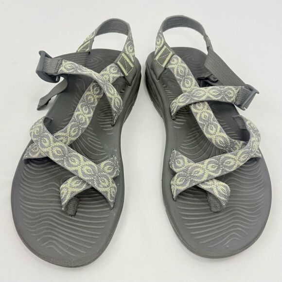 Chaco Z/Volv 2 Gray Green Tribal Strap Lightweight Performance Sandals - Picture 5 of 15